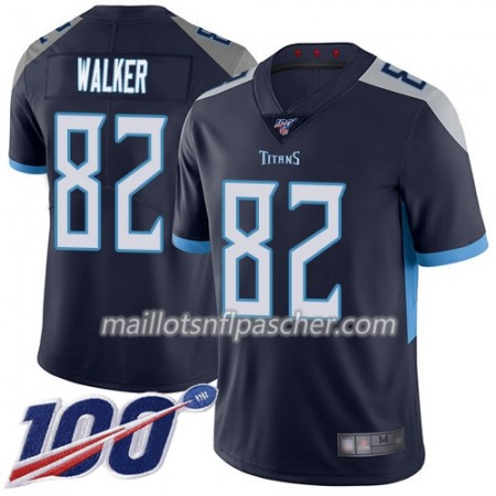 Maillot Tennessee Titans Delanie Walker 82 Nike Navy Bleu 100th - Homme